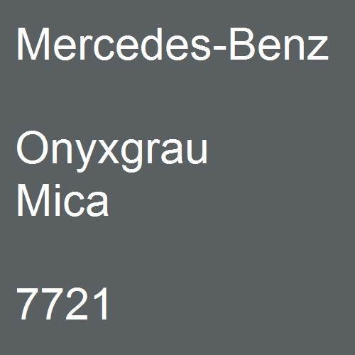 Mercedes-Benz, Onyxgrau Mica, 7721.